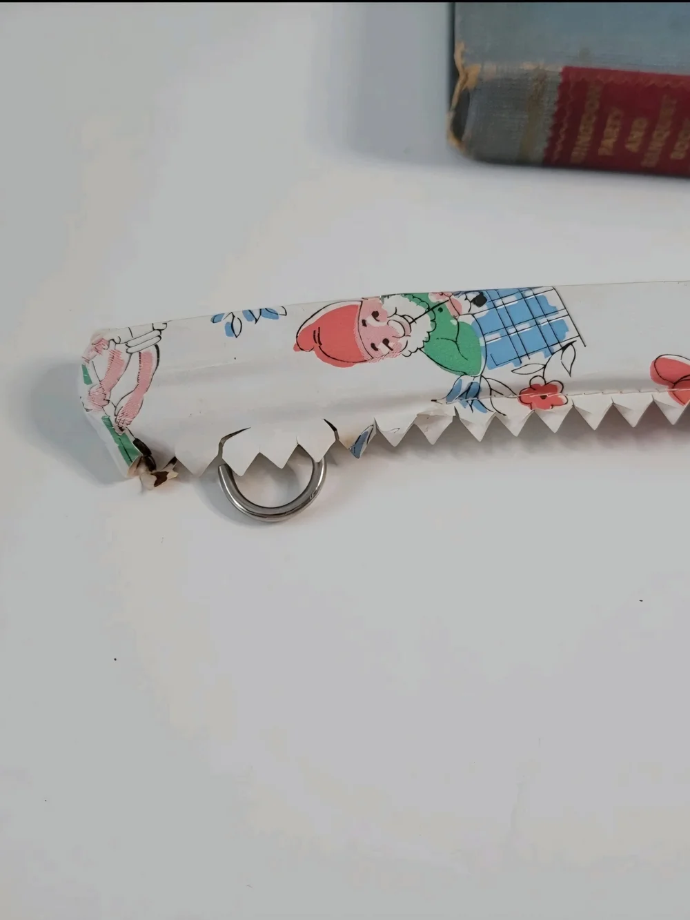 Children's Printed Padded Hangers - White with Multicolor Cartoon Print